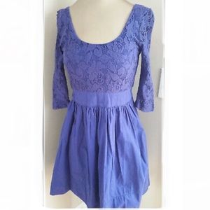 ✨ Topshop scoop neck purple lace dress | sz 8